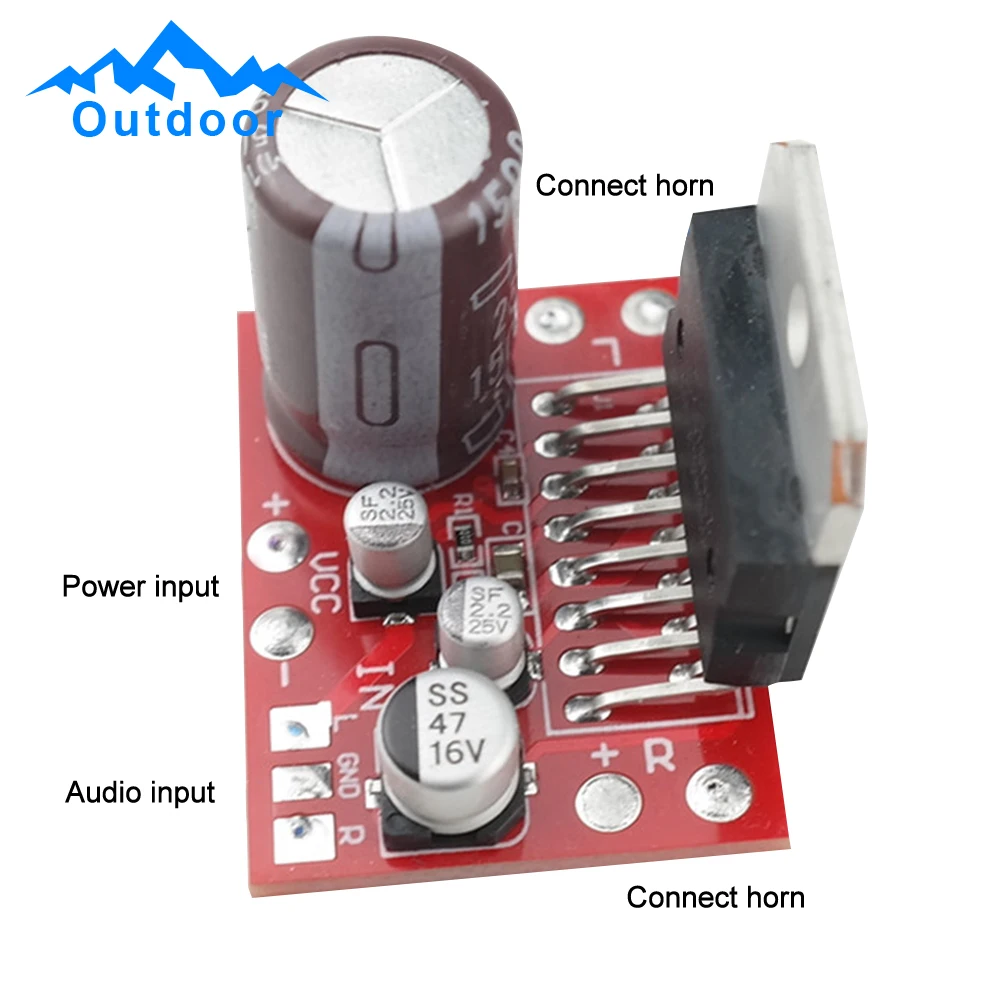 Placa amplificadora de potencia, módulo de potencia de CC sobre TDA7377, TDA7297, placa amplificadora de Audio, DC9V-17.5V, 38 + 38W, TDA7379