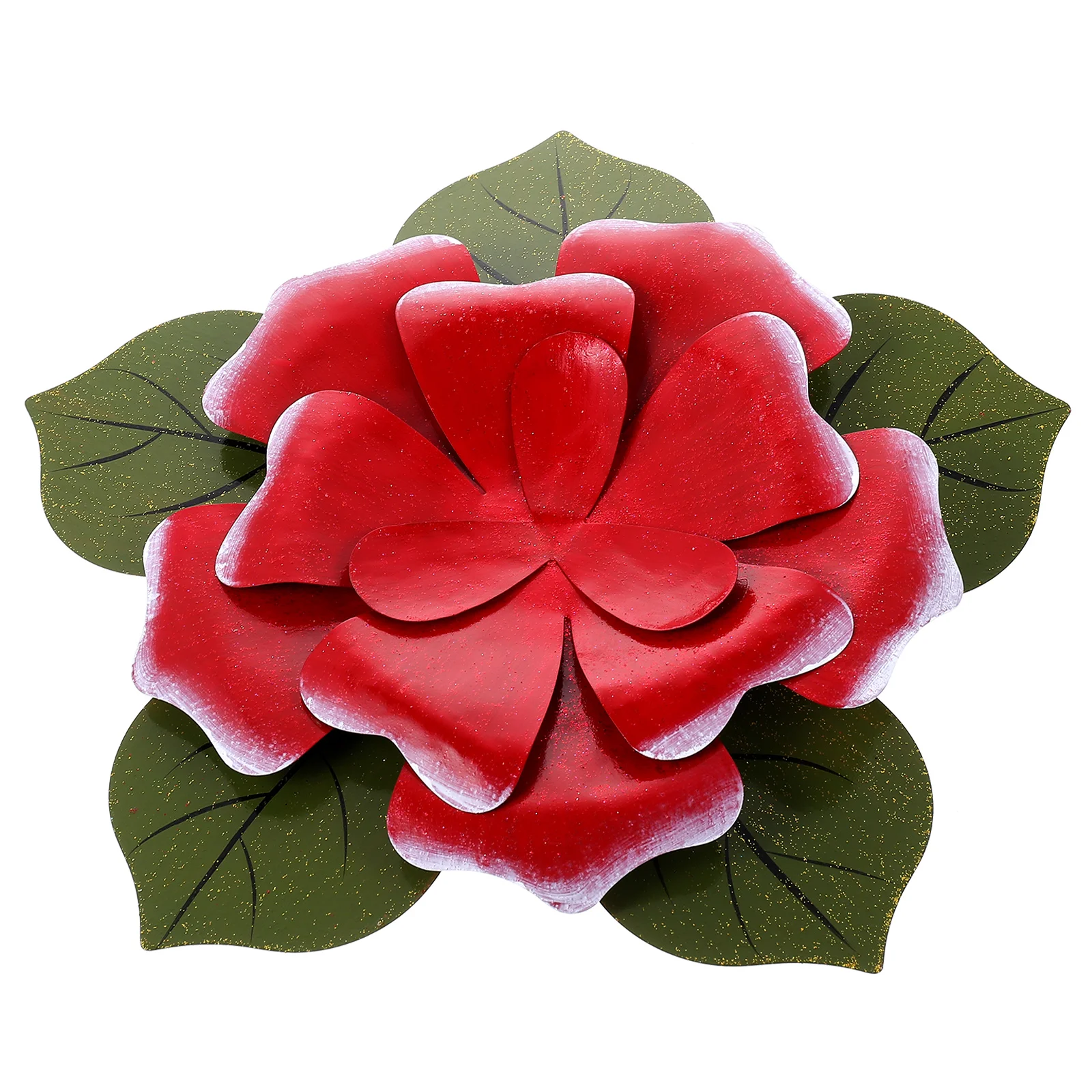 

Iron Rose Garden Decoration Outdoor Large nament Red Color Yard Decor Metal Flower Hanging Balcony Room Fence