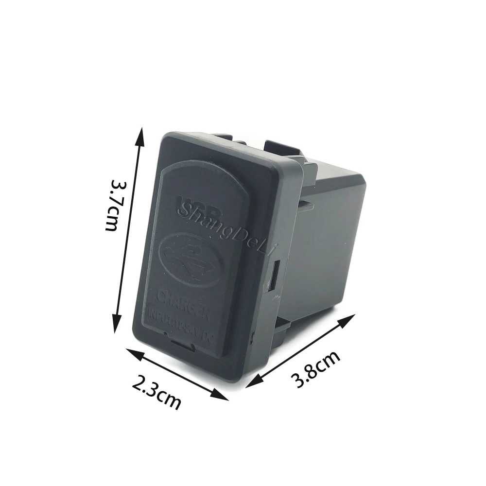 1PC Car QC3.0 USB Charger Dual Port Adapter Socket Fit For Honda CRV AVANCIER BREEZE 2017 - 2021