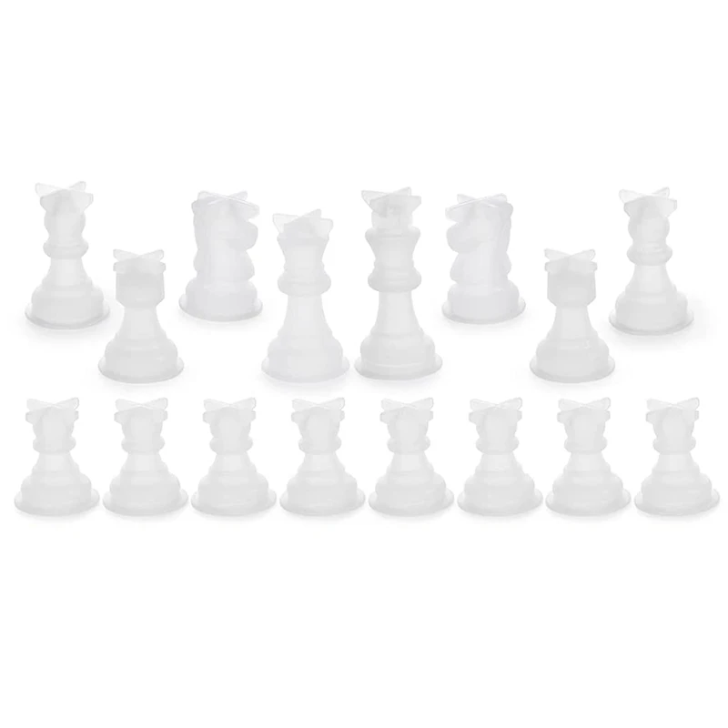 Chess Mold for Resin Silicone Chess Resin Mold Chess Crystal Epoxy Casting Molds for DIY Crafts Making Birthday Gift