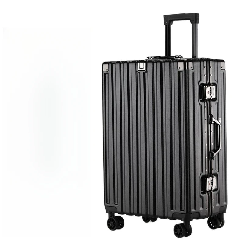 Koffer Aluminium Frame Koffer Waterdichte Man Tas Can Sit Cabine Koffer 20 Inch Vrouwelijke Handbagage Instappen Wachtwoord Trolley Case