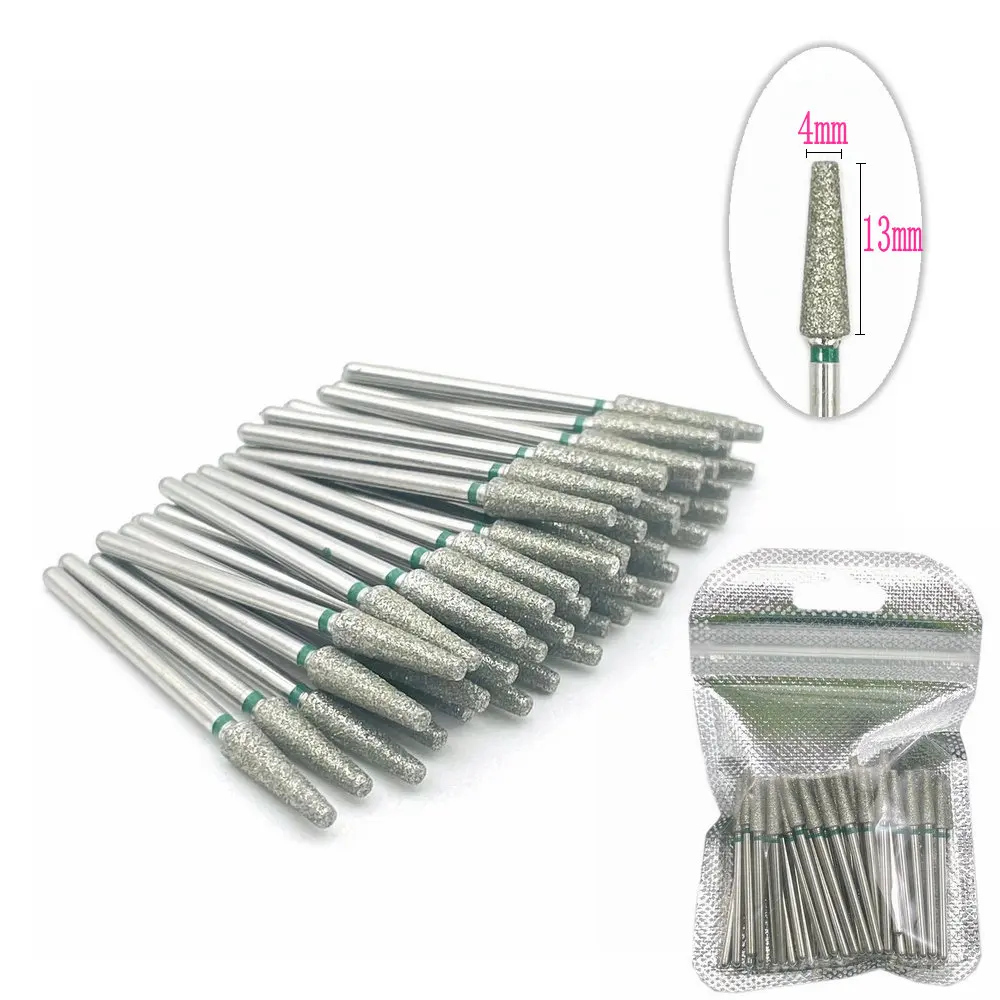 50 teile/paket Diamant Fräser Schleifen Bohrer Bits Dental Diamant Polierer HP 2,35mm Diamant Polierer Nagel Bohrer Bits Bohrer