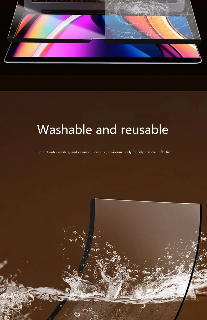 Magnetischer Anti-Blaulicht-Bildschirmschutz für MacBook 13-17 Zoll Wiederverwendbare Augenschutzfolie – Detail 5