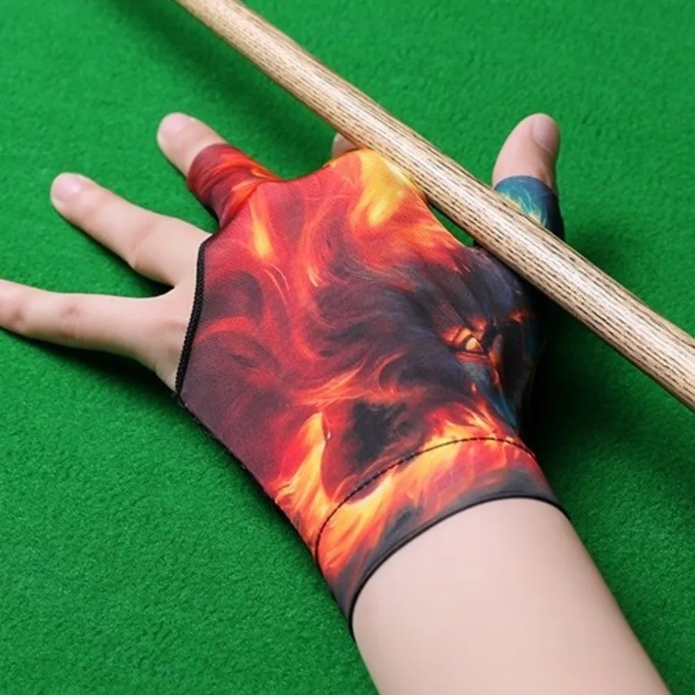 

Новые перчатки для левой руки, нескользящие дышащие тренировочные перчатки для бильярда, эластичные перчатки с тремя пальцами, аксессуары для фитнеса