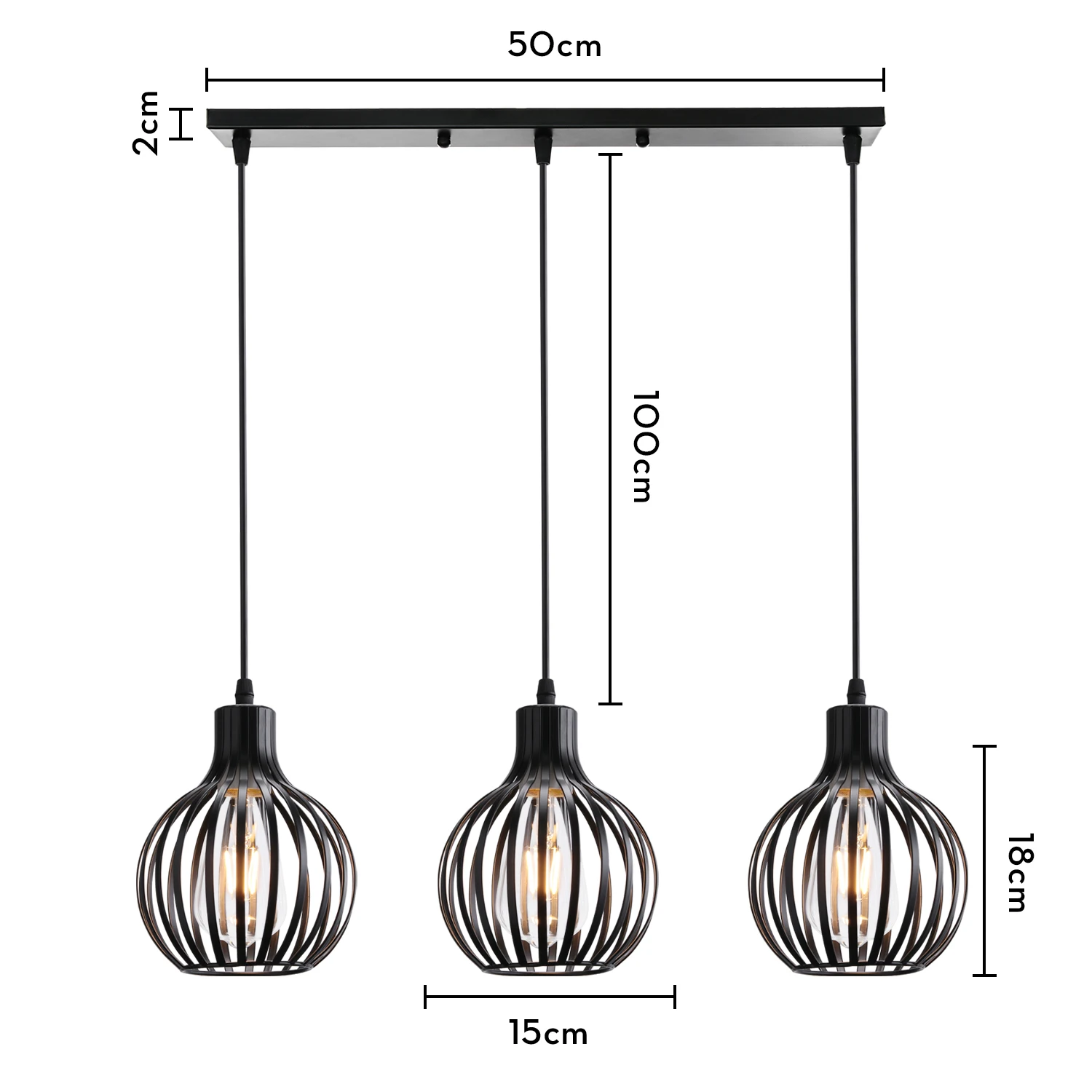 Retro Industriële Hanglamp Kap Geometrische Moderne Ijzeren Lampenkap Restaurant Hanglamp Creatieve Gang Verlichtingsarmatuur