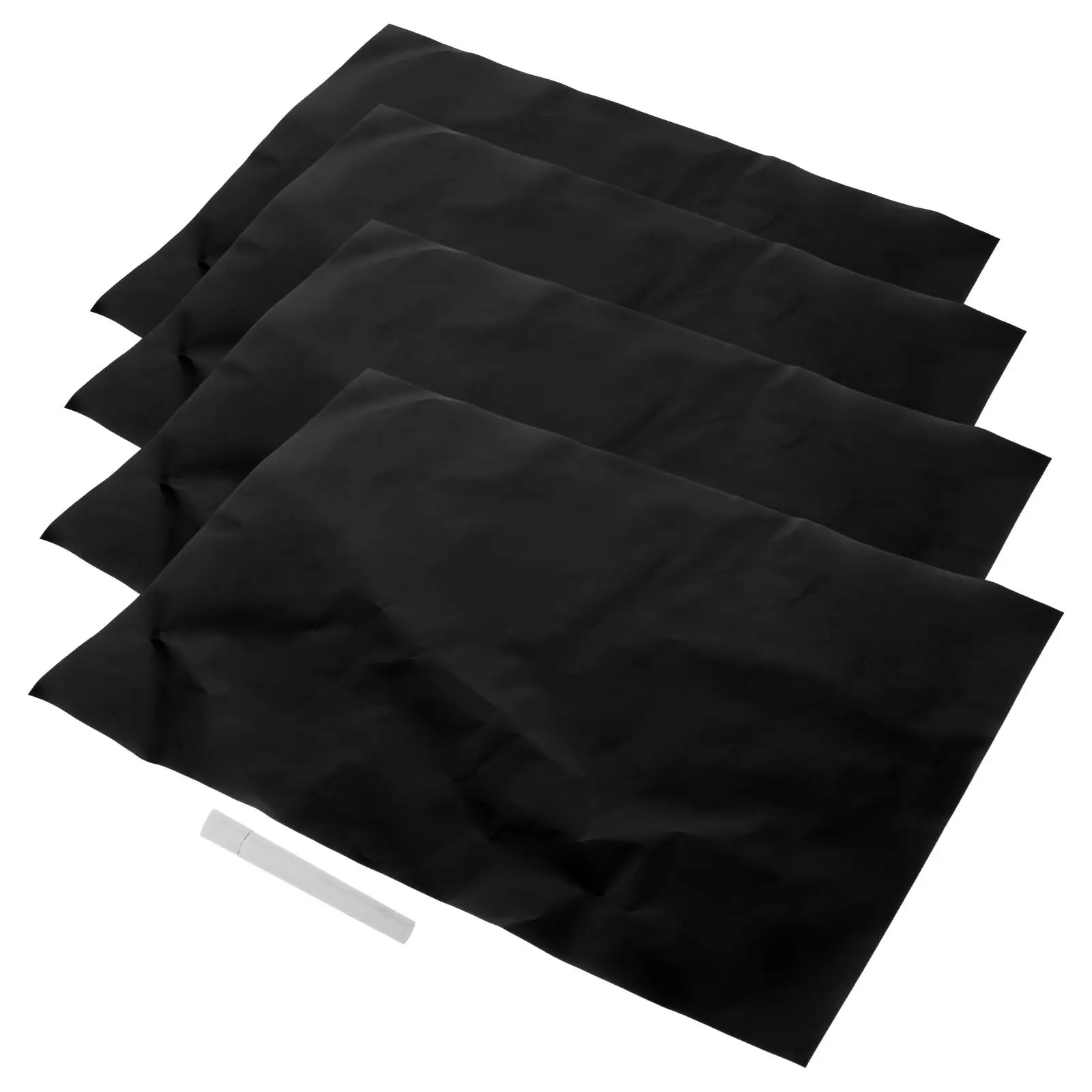 

4Pcs 20x30cm A4 Removable Chalkboard Wall Sticker Blackboard Decal Premium Material Wear Resistance Reusable Space-Saving