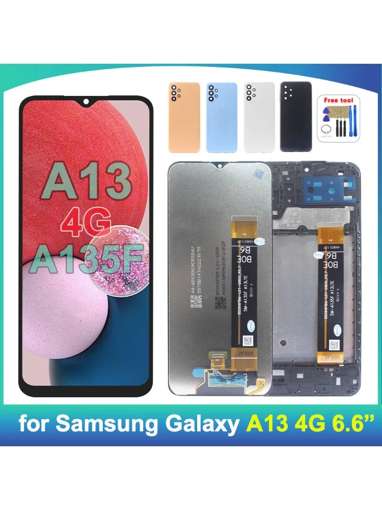 A13 A135F A135M LCD do Samsung Galaxy A13 4G Wyświetlacz Ekran Dotykowy Digitizer Panel Zmontowany do Samsung Galaxy A13 A135U A135N — zdjęcie produktu 7