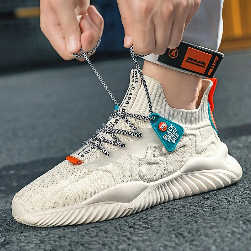 Men's Breathable Mesh Sports Shoes Summer New Outdoor Soft Sole Running Shoes Comfort Non Slip Lightweight Speed Sneakers Man