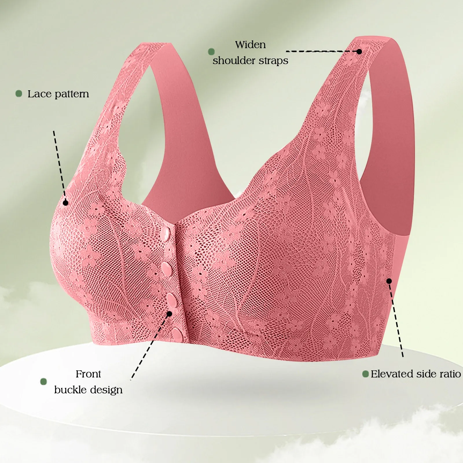 Bra For Women Comfortable Convenient Front Close Button Bras For Older Women No Womens Push up Bras Sports Bras for Women Pack