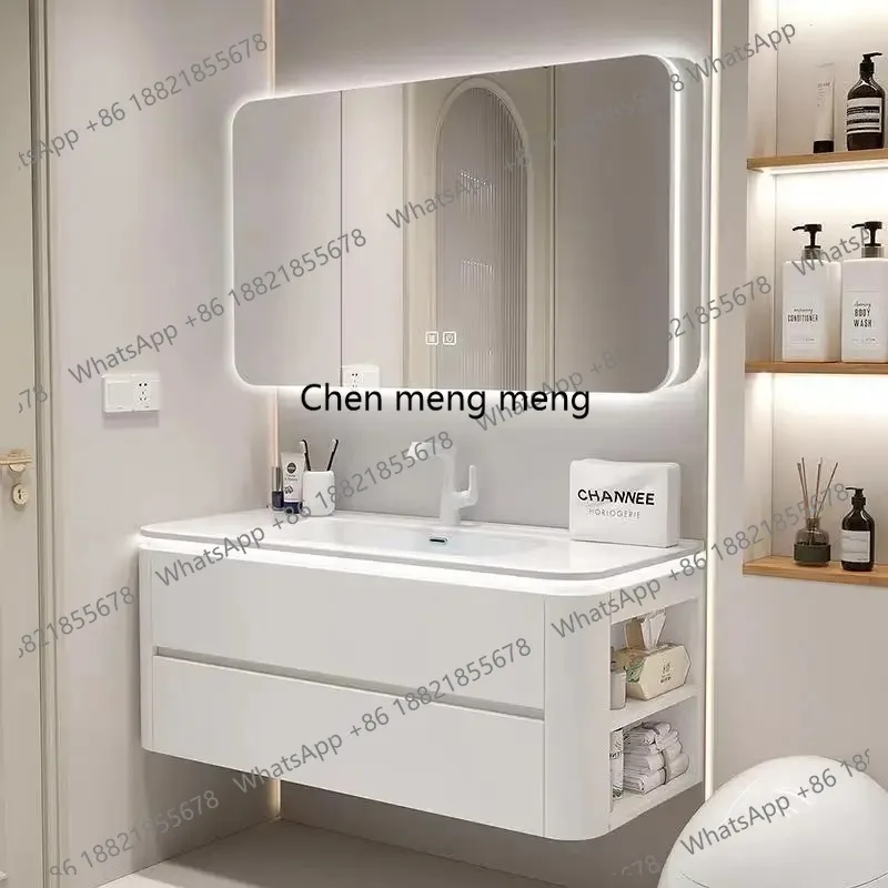 Drawers Organizer Bathroom Cabinet Waterproof Wall Mounted Bathroom Cabinet Washroom Space Saver Mobile Per Bagno Home Furniture
