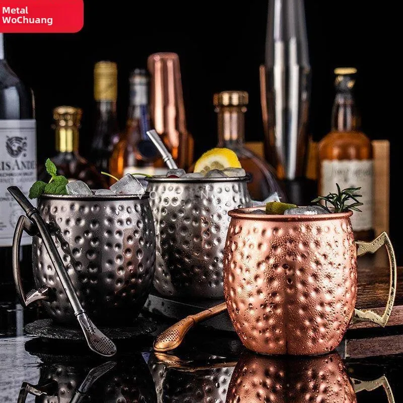 large-capacity-stainless-steel-metal-bar-cup-moscow-mule-cocktail-cup-hammer-point-copper-plated-beer-glass-for-parties