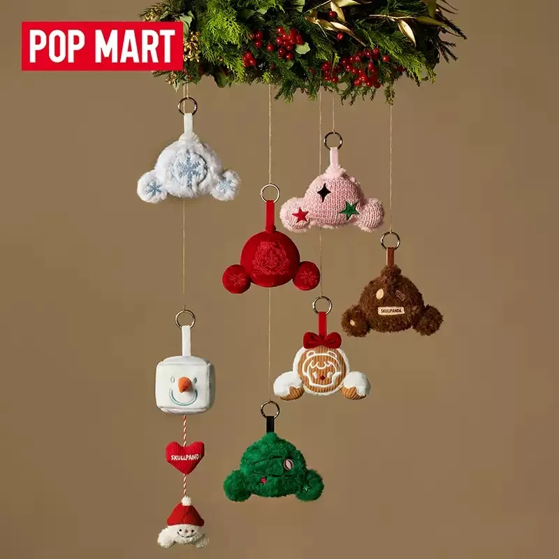 POP MART SKULLPANDA Tell Me What You Want Series Key Ring Pendant Anime Action Figure Guess Bag Ornament Figurines Home Decor