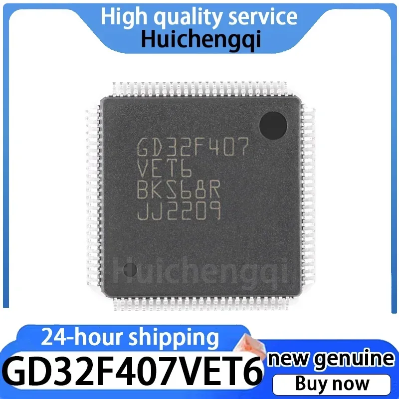 1PCS GD32F407VET6 LQFP-100 ARM Cortex-M4 32-bit Microcontroller MCU Chip
