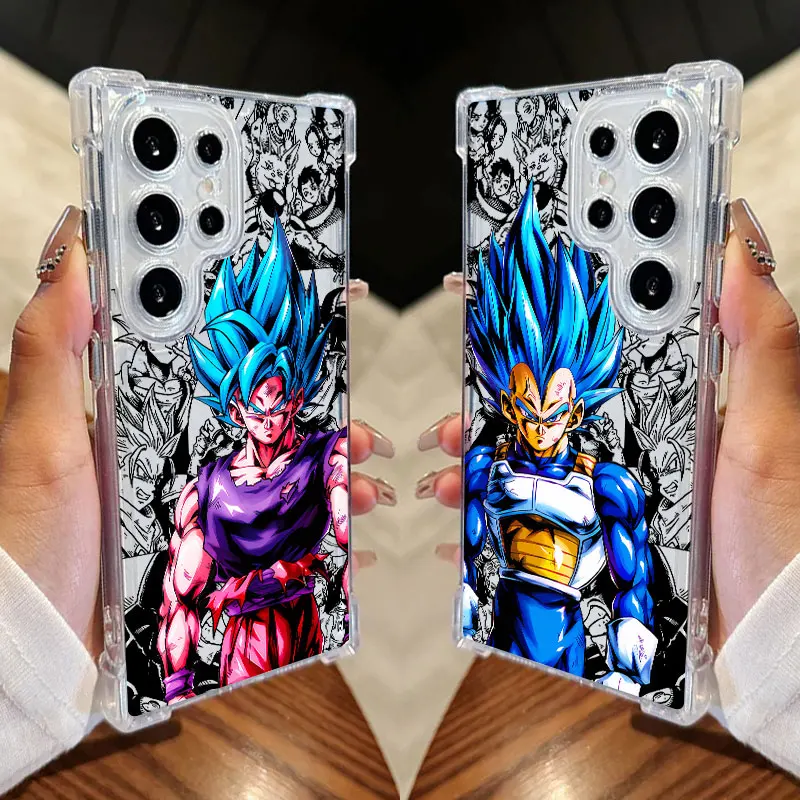 Dragon Ball Goku Vegeta Super Saiyan Handyhülle für Samsung Galaxy S25 S24 FE S26 S23 S22 S21 S20 Ultra S26 Plus S25 FE Cover
