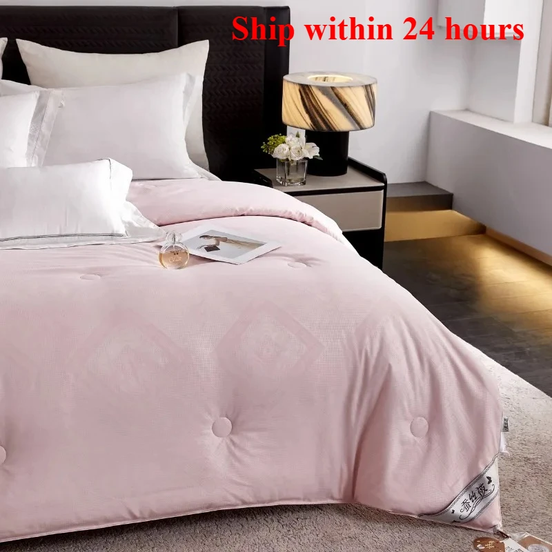 

Spring and summer waffle silk unilateral quilt mulberry silk spring quilt summer cool quilt four seasons household