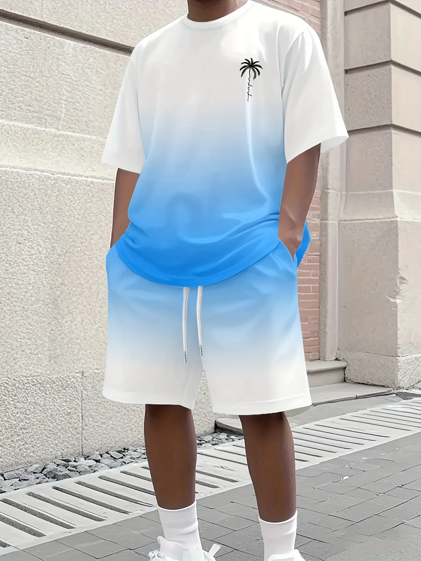 2025 Fashion Men's Summer 3D Pattern Short Sleeved T-shirt and Shorts Set Hip-hop Street Style Casual Party Clothing