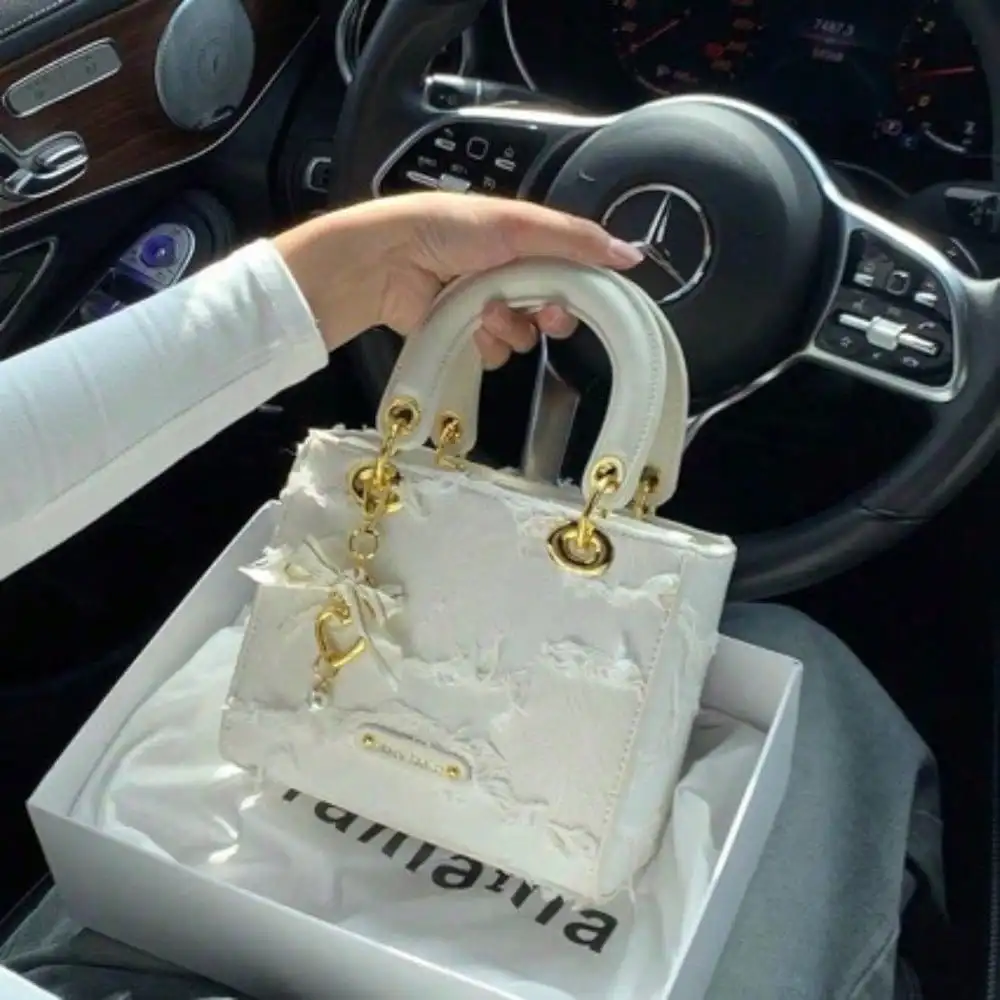 Trendy Gradient Fringe Decor Women Handbag, Detachable Adjustable Strap Multi Ways Crossbody Shoulder Bag, Fashion Daily Party Matching Purse for Ladies, Sweet Birthday Valentine Gift