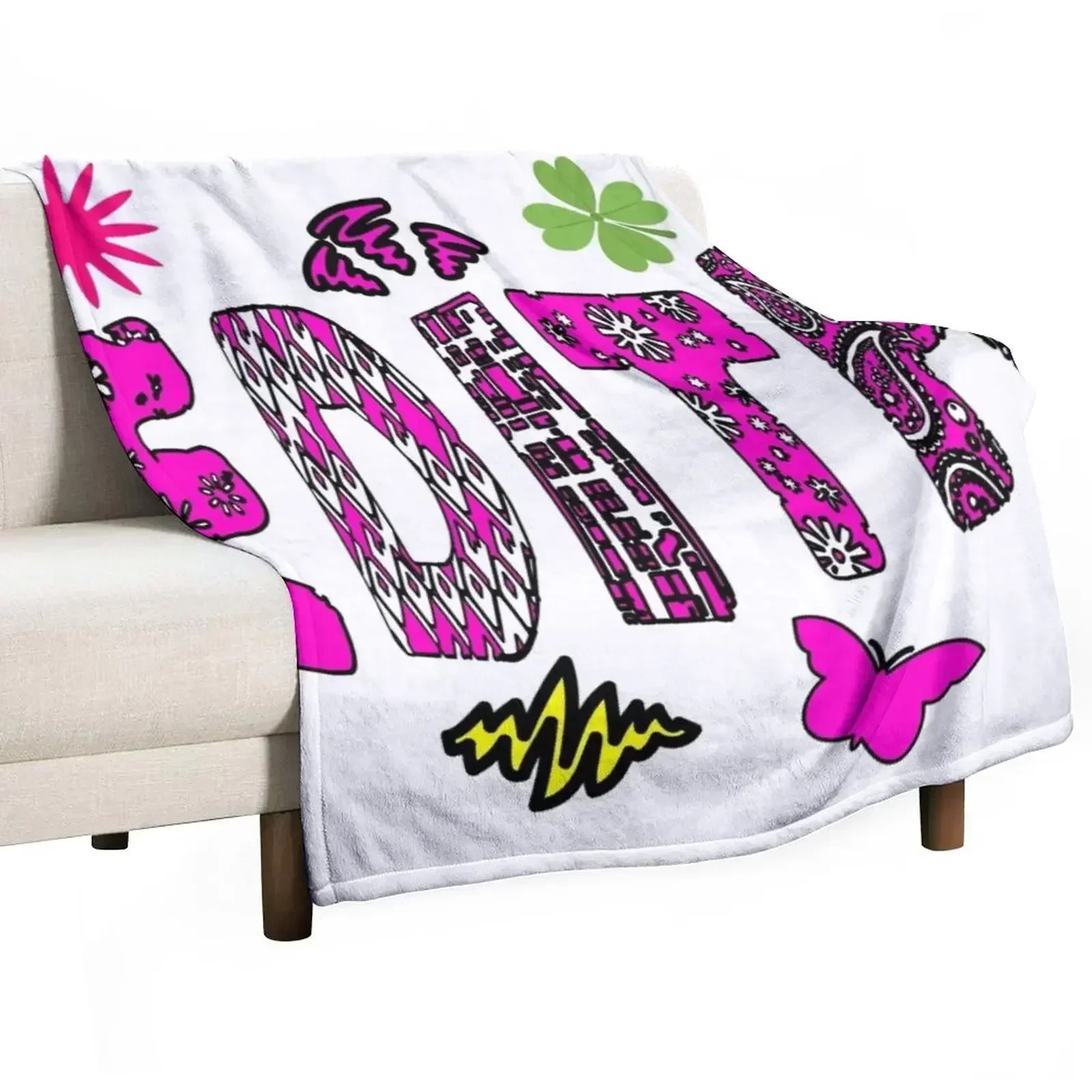 

EDITH COLLECTION Throw Blanket Nap Hair Retros Blankets