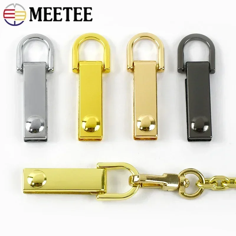 4/10Pcs Meetee Metal Bag Side Clip Buckle D Ring Screw Connector Hook Clasp Handbags Strap Leather Belt Craft Hardware Accessory