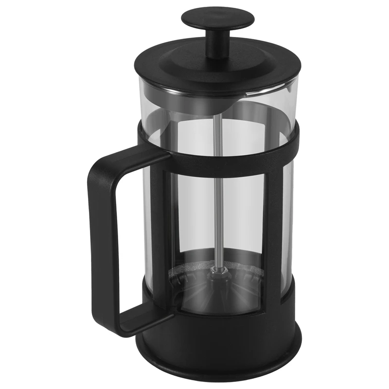 French Press Coffee & Tea Maker 12Oz, Thickened Borosilicate Glass Coffee Press Rust-Free And Dishwasher Safe