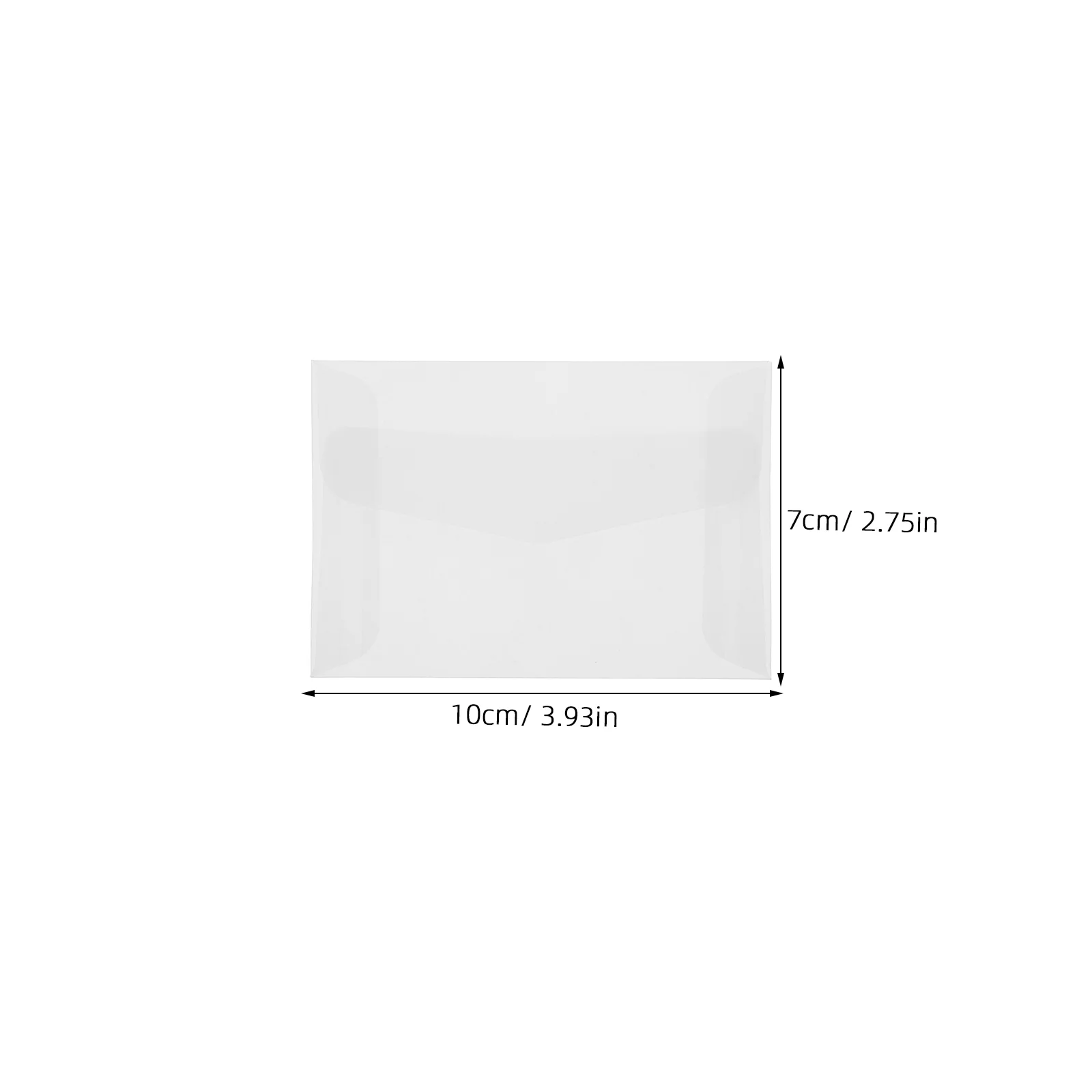 Bolsa de sobres de papel semitransparente, sobres Glassine, accesorios esmerilados transparentes, porta billetes de lotería, 25 uds.