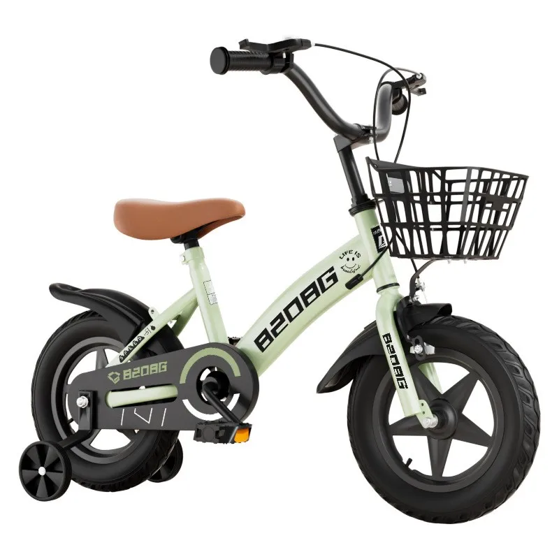 AliExpress OLOME Children's Bicycle 2-11 Year Old With Training Wheels Basket Kids Bicycle Student Bicycle 14/16/18