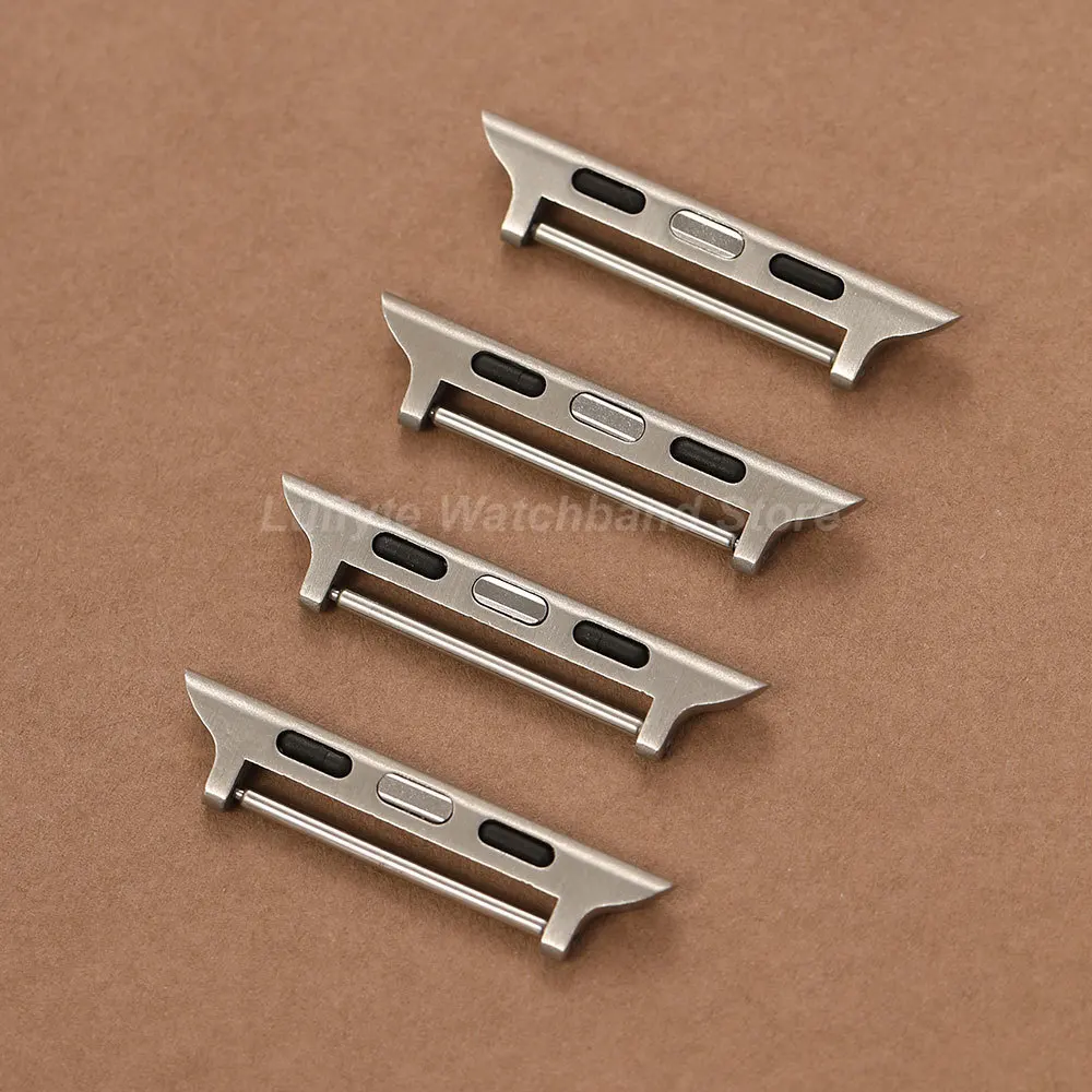 Stainless Steel Watch Band Connector Adapter 4pcs for Apple Watch Series 1-11 Ultra SE for iwatch 38-49mm Wristband Accessory