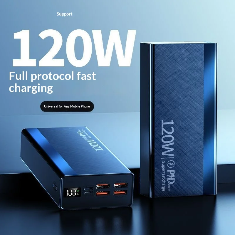 

Сверхбыстрый аккумулятор емкостью 80000 мАч, 120 Вт, портативный аккумулятор большой емкости, аккумулятор с литиевой батареей