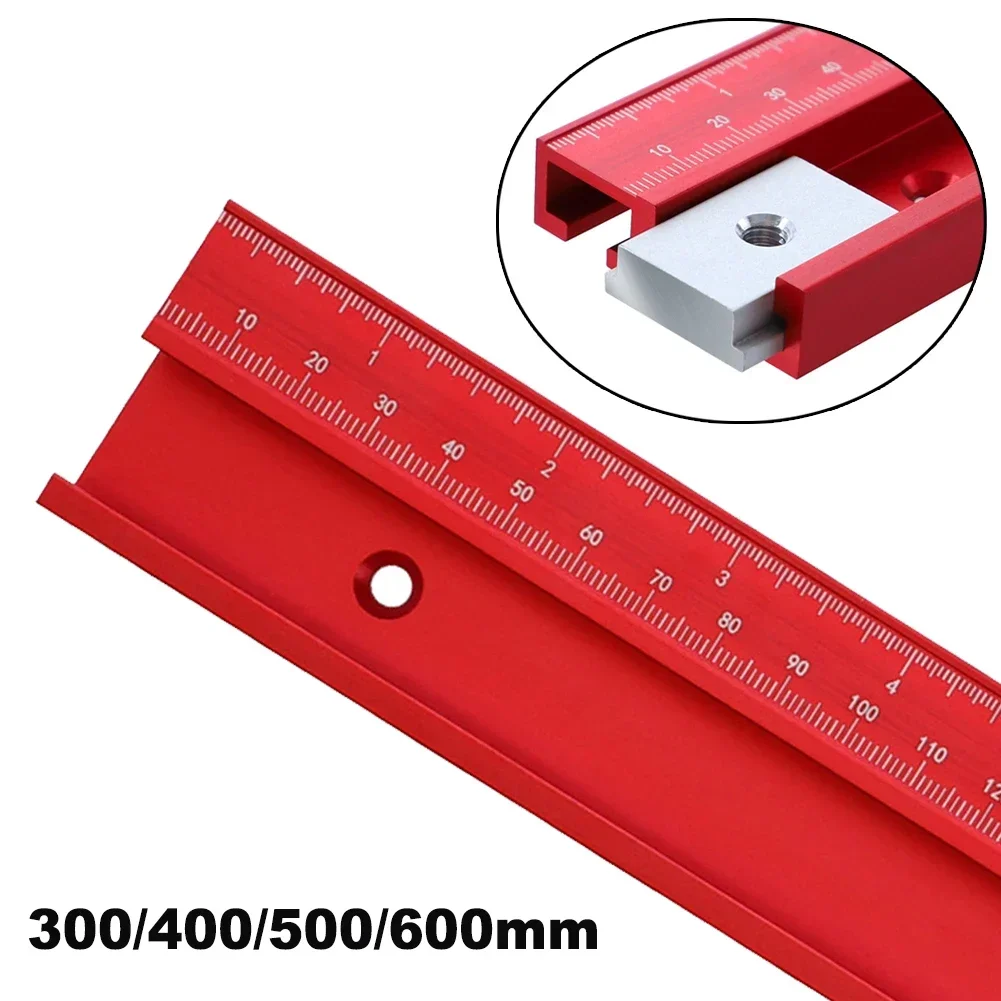 Outil de travail de calcul de rainure en T, rail en T rouge, rail en T, type 45, fente de fixation en alliage d'aluminium, 45x12.5mm