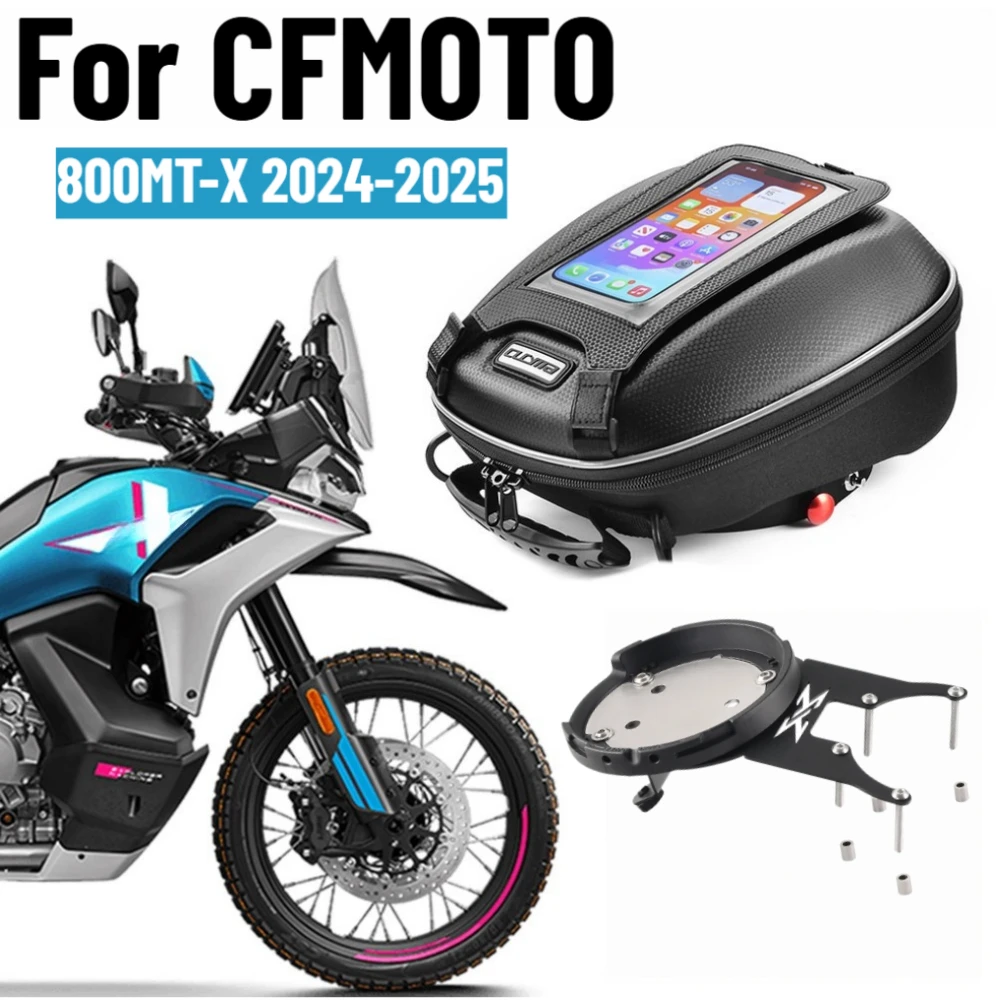 Tank Bag For CFMOTO 800MT-X 800MTX 2024-2025 Motorcycle Fuel Luggage Saddle Top Case Backpack Racing Travel Bags Quick Lock