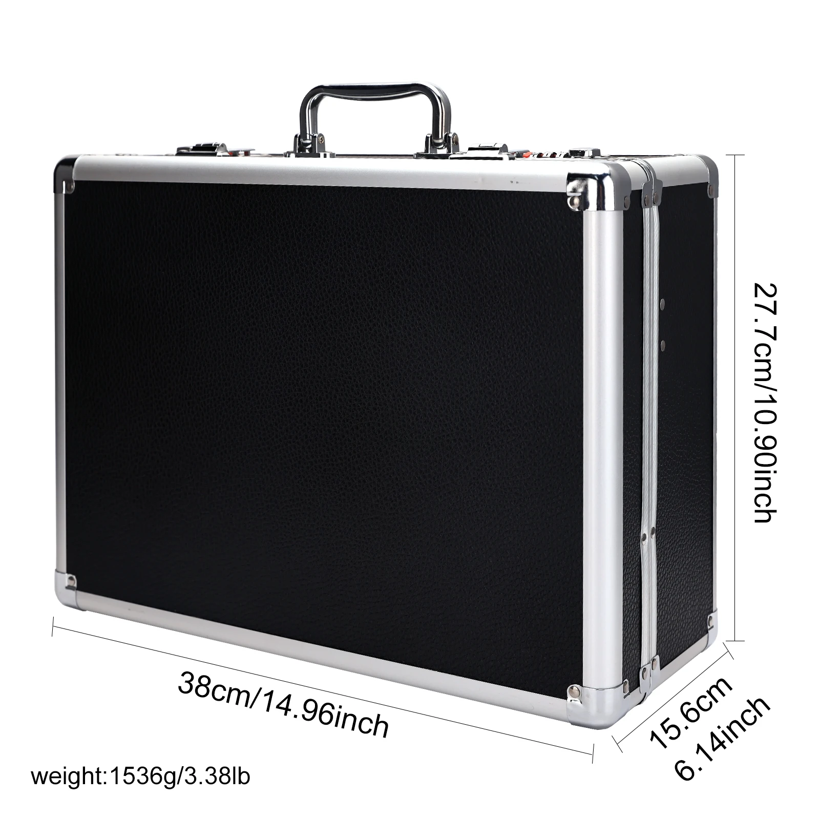Black Aluminum Travel Case for Barber Tools
