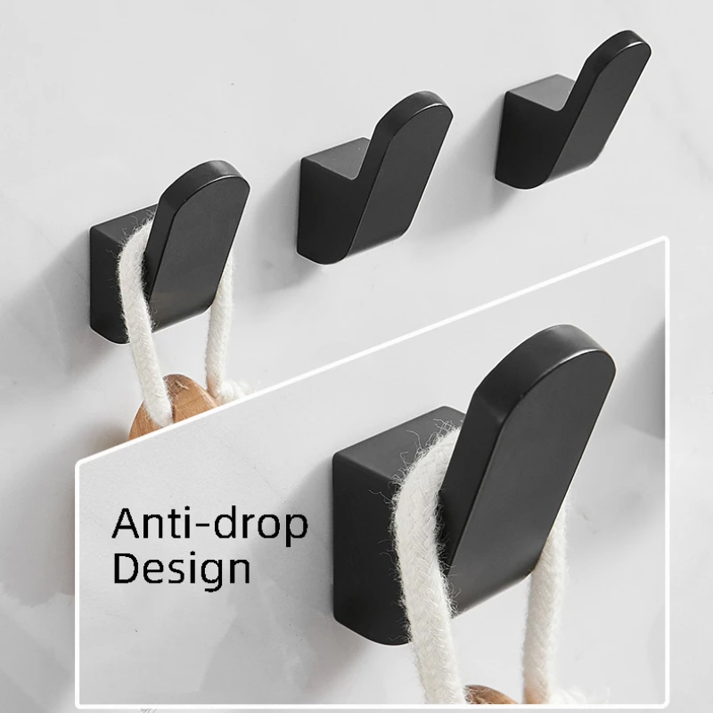 

Aluminium Alloy Clothes Bag Hanger Kitchen Storage Hooks Towel Hook for Bathroom Bath Accessories Modern Wall Hanger Door Hook