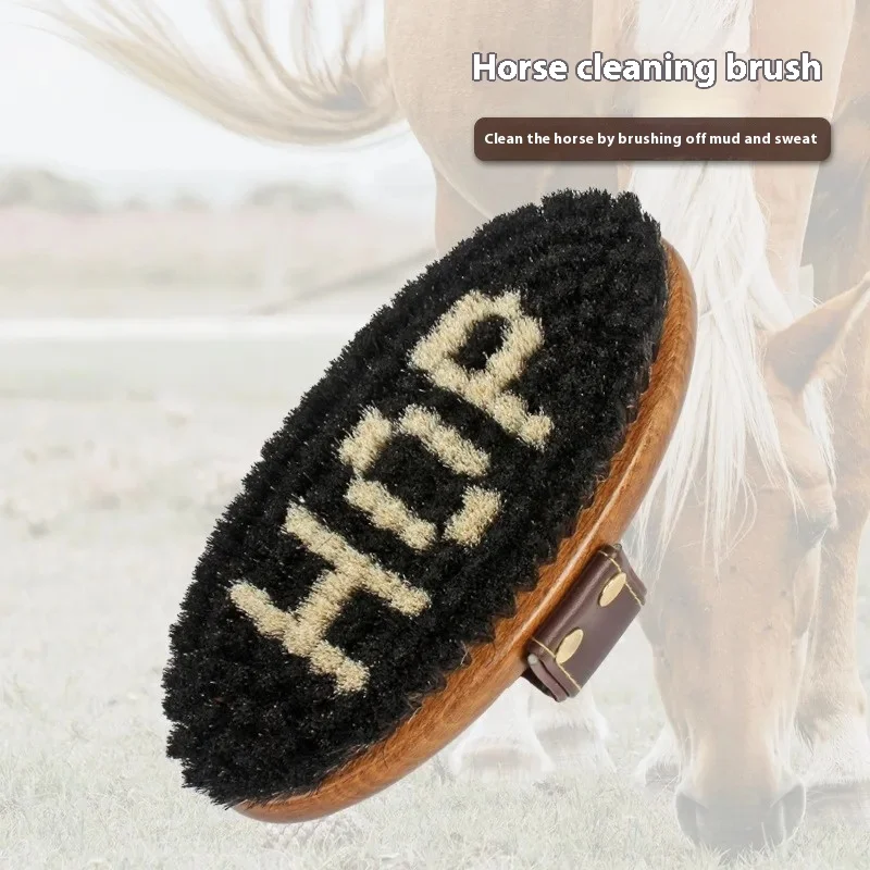 

Средства для чистки конского снаряжения Овальная форма Расческа из конского волоса Деревянная щетка для лошади Щетка для чистки Щетка для удаления ворса Товары для снаряжения для лошадей