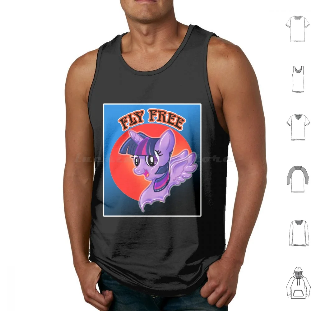 Fly Free-Pegasus Unicorn Tank Tops Vest Sleeveless Horse Horses Equine Equestrian Fly Free Change Changing Sun Pegasus Unicorn