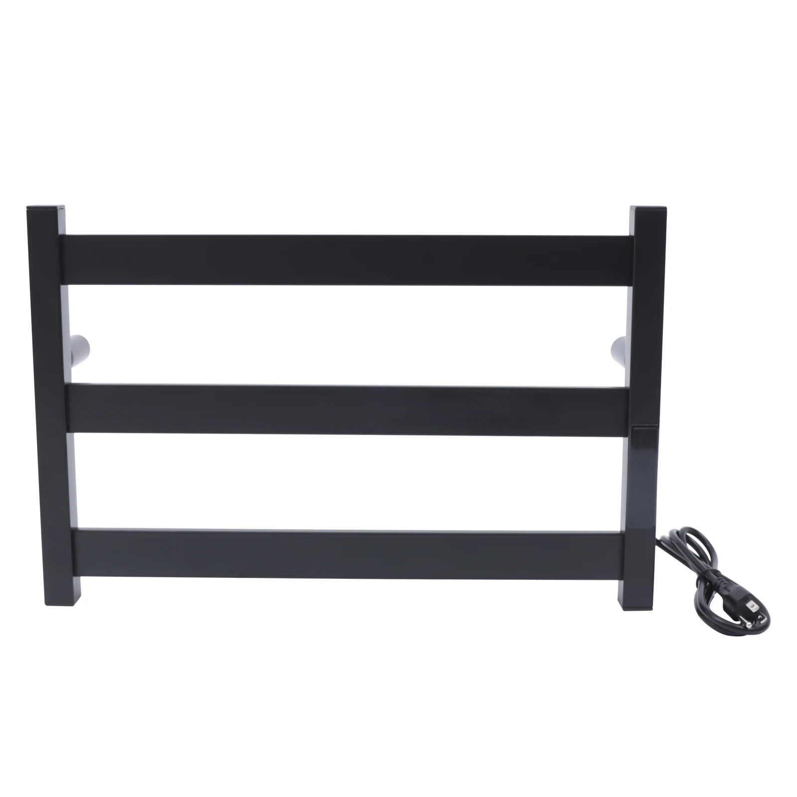 (Black) 3-Tier Heated Towel Rack, Wall-Mounted Towel Warmer Rack for Bathroom, 200W Heated Towel Rack, Temperature Range 45℃-70℃