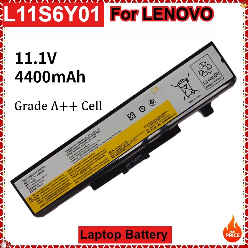 4400mAh 6 Cells New Laptop Battery For LENOVO G580 Z380 Z380AM Y480 G480 V480 Y580 G580AM L11N6R01 L11M6Y01 L11S6Y01 L11L6Y01