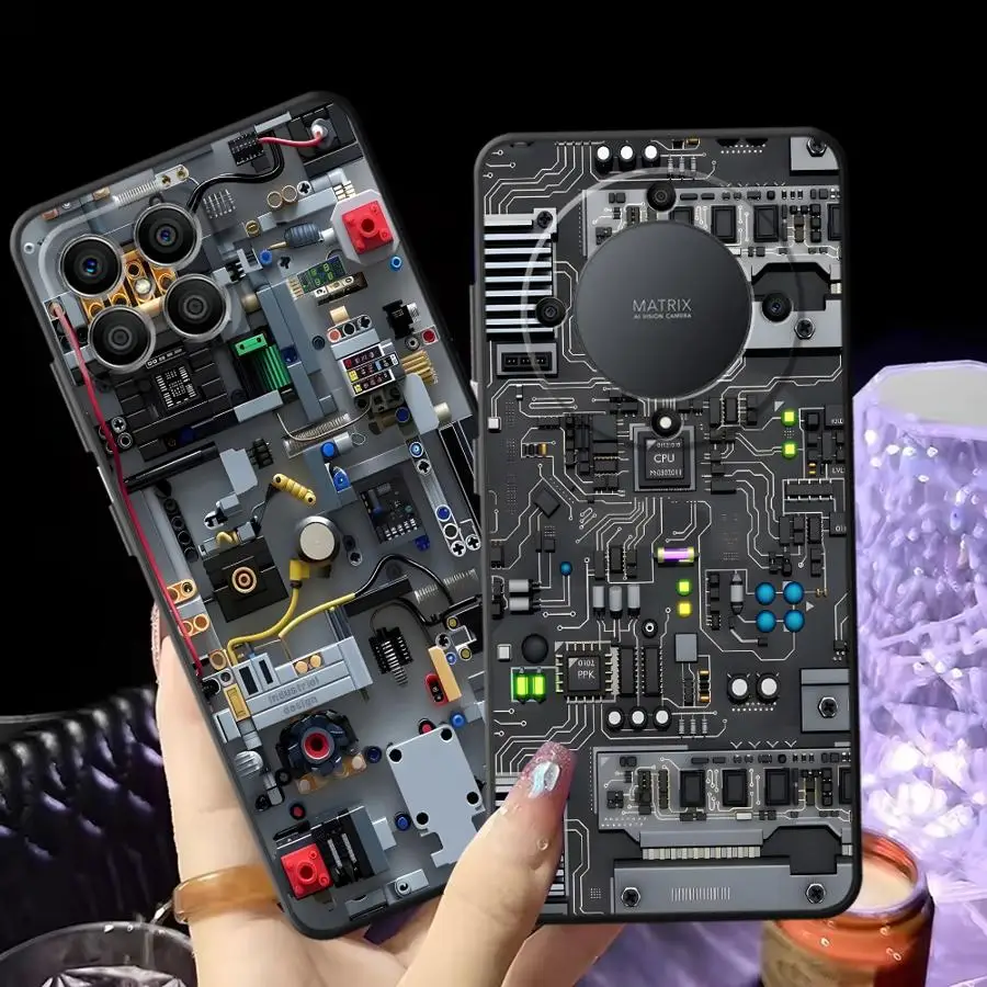 Purple Gaming Console Funda Phone Cover Case for Huawei P20 Lite 2018 P30 P20 Pro P20 P40 Lite P Smart 2019