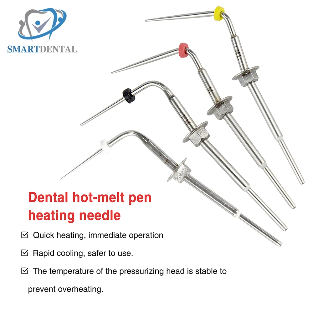 Dental Accessories Dental Gutta Percha Pen Heated Tips Obturation System F FM M ML Root Canal Tips Dentist tools Size/taper:F:#4