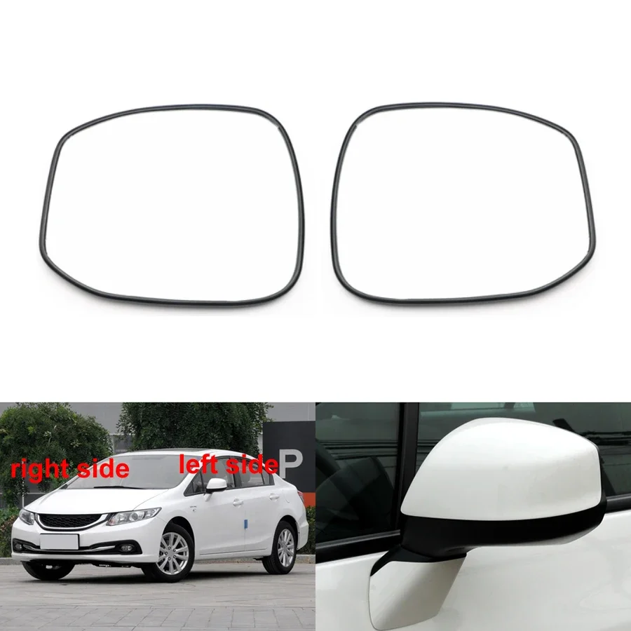 

For Honda Civic 2012 2013 2014 2015 for Without Lamp Type Car Accessories Outer Rearview Side Mirror Glass Lens No Heated