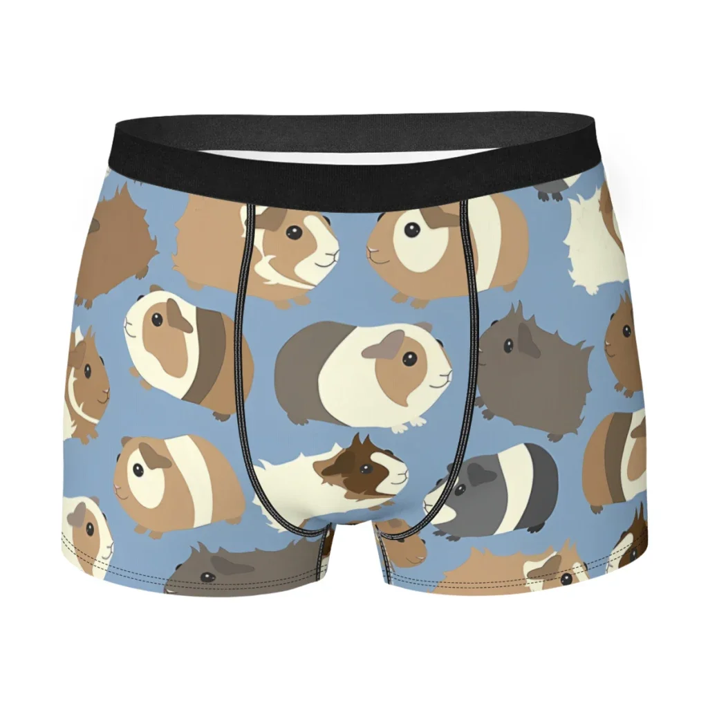 Cute Guinea Pigs Animal Underpants Cotton Panties Men's Underwear Print Shorts Boxer Briefs