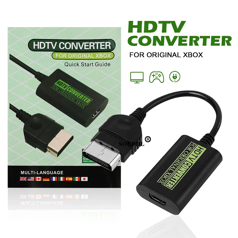 

Новинка 2023 года для Xbox в HDMI-совместимый конвертер, видео-аудио адаптер, HDTV-проектор, ТВ-монитор, конвертер для XBOX 480P 720P 1080i