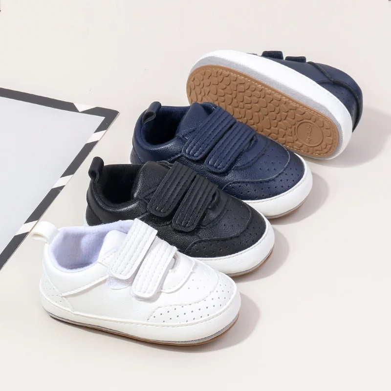 

Spring and Autumn Baby Girls and Boys Casual Shoes Fashion Design Three Colors TPR Sole Anti Slip Newborn Toddler Shoes BSK4194