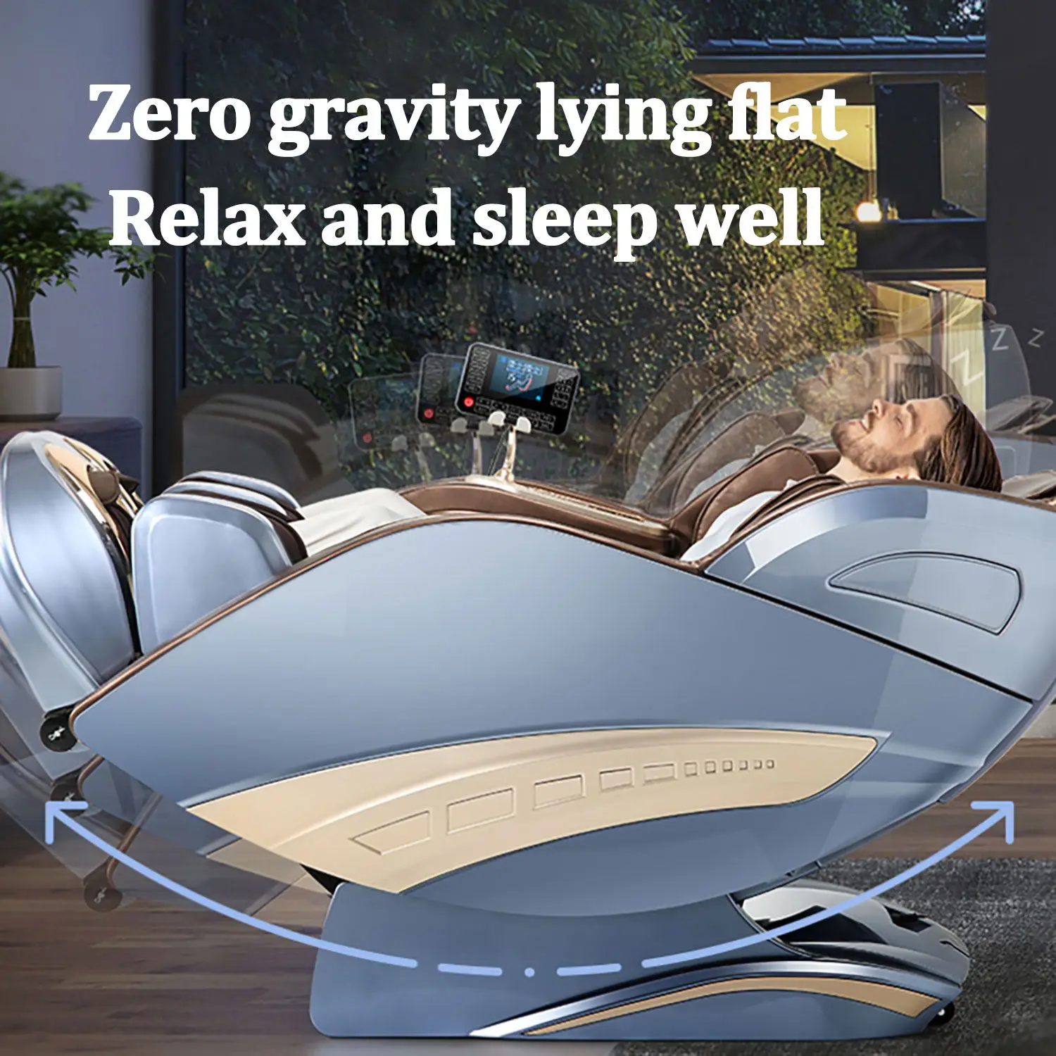 3 Year Warranty 4D SL Full Body AirBag Zero Gravity Massager Chairs Home 3D Heat Leg stretching Office Chair Massage Sofa