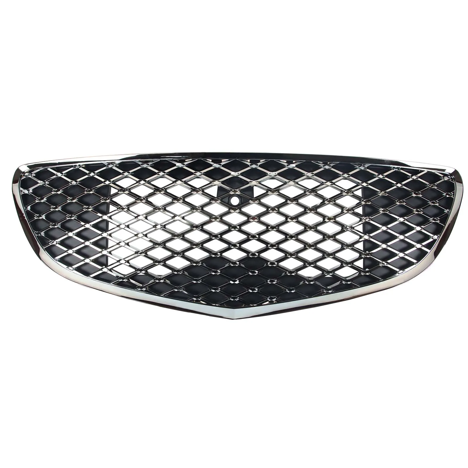 Front Grill Black Chrome For GENESIS GV70 2022-2023 W/ Camera hole