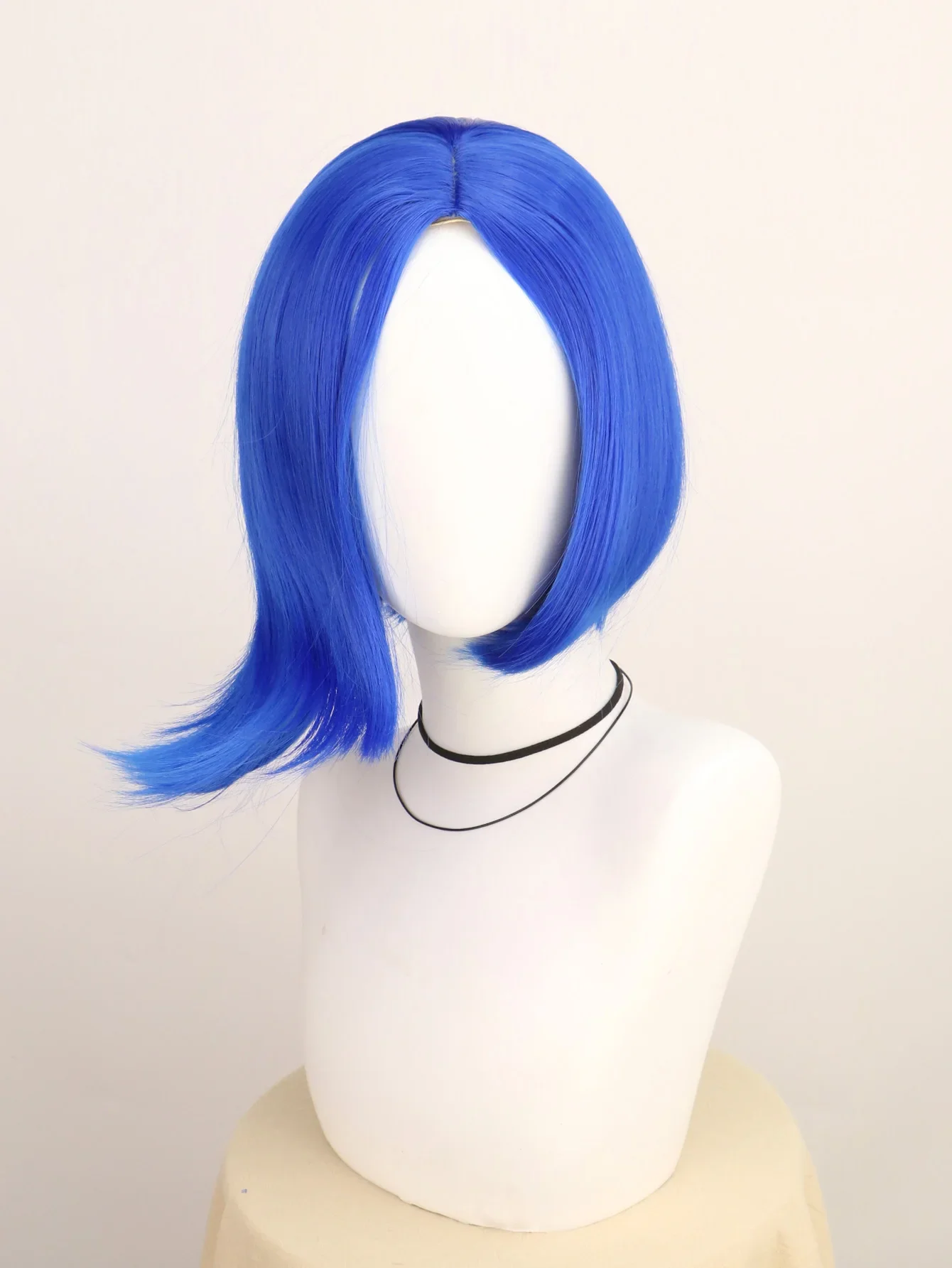 Peruca curta azul para mulheres, peruca curta bob azul anime para cosplay de halloween, roupa de cosplay feminina, peruca sintética para fantasia