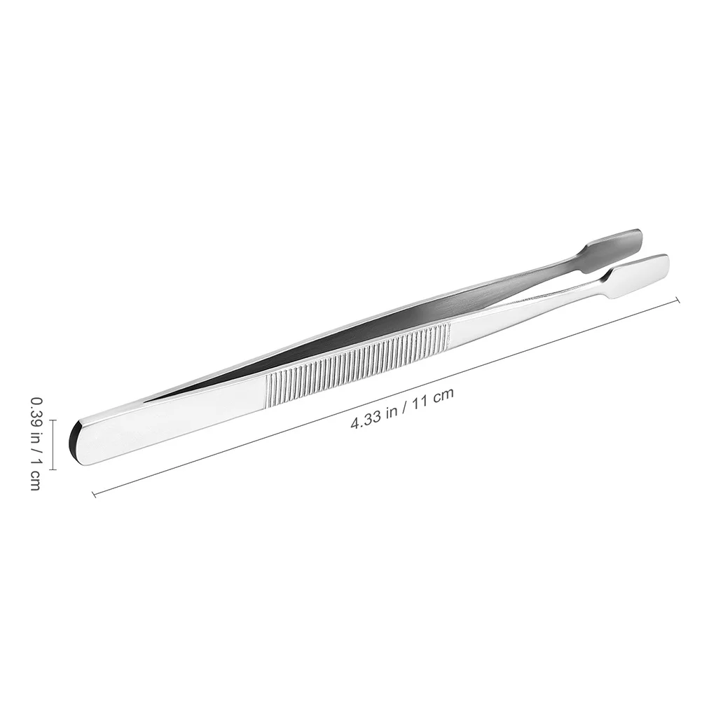 6Pcs False Eyelash Stamp Tweezers Stainless Steel Ergonomic Long Tweezers Non-Slip Multi-Functional Craft Tool