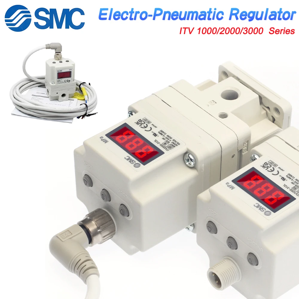 SMC Electro Pneumatic Regulator ITV Proportional Solenoid Valve ITV1030/1050/2030/2050/3030/3050-312L