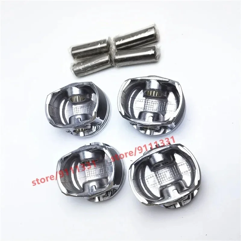 4pcs/set Engine Piston For Chery A5 Fora Tiggo Eastar A3 M11 Skin V5 481 Engine 1.8L, 481FC-1004020