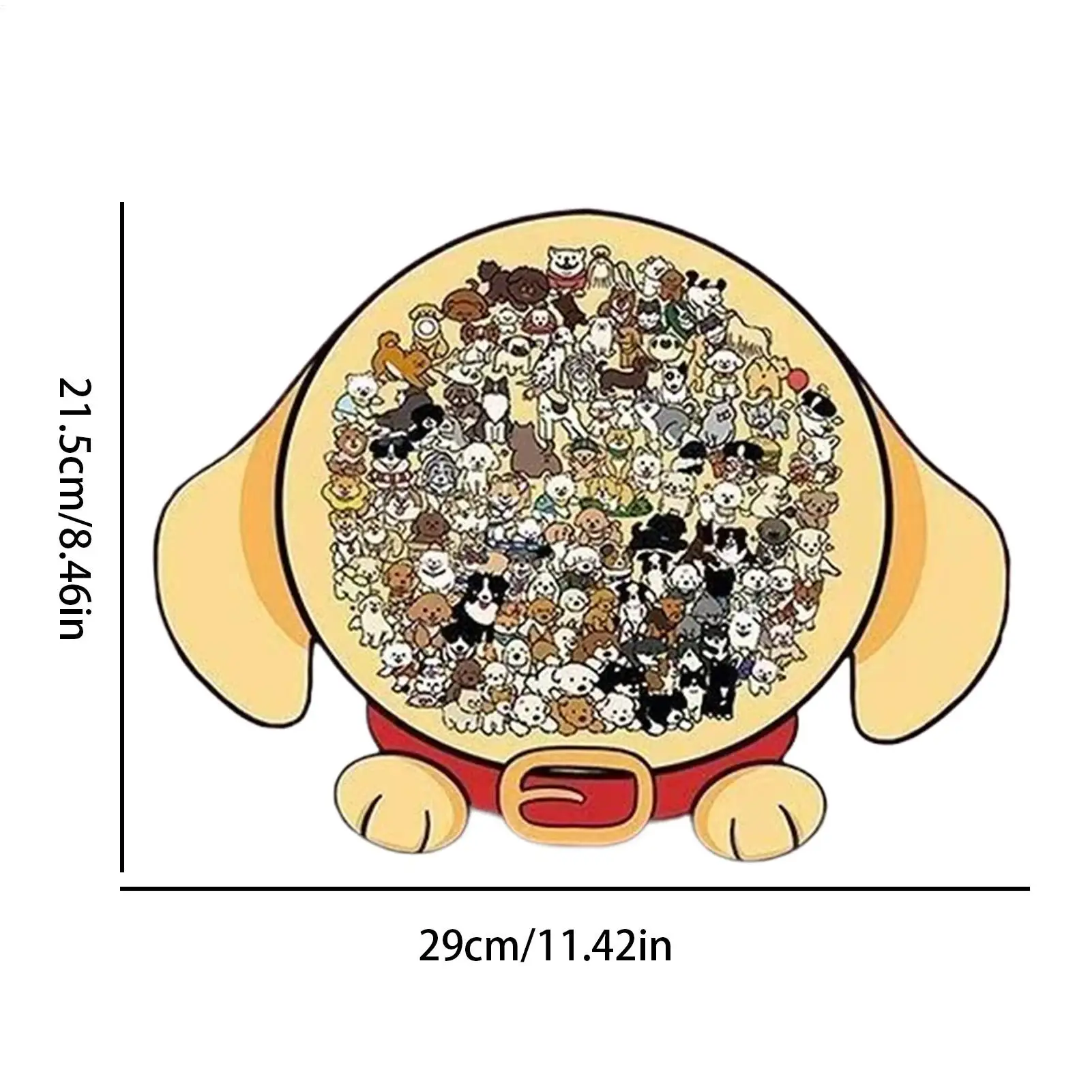 大人のための動物パズル カラフルな犬の額入りボードゲーム 木製のカラフルな動物ジグソーパズル 大人、若者、高齢者、友人向け