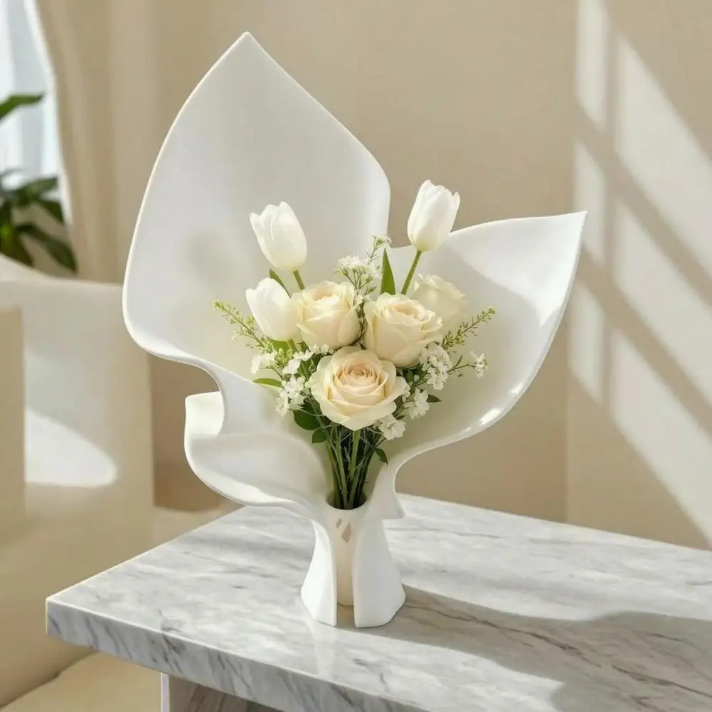 Modern Minimalist Vase 3d Printed Flower Holder 3d Printed Flower Vase with Built-in Tube Modern Minimalist Home Decor for Room